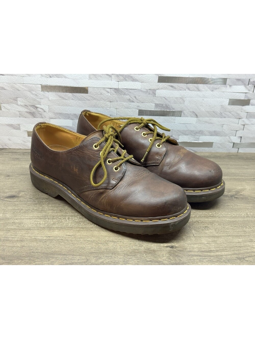 Dr Martens Oxford Ankle 1561 Brown Shoes Boots US 13 UK 12 EU 47 Dress Boots
